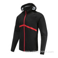 Mens Black Soccer Wear Zip Up Hoodies